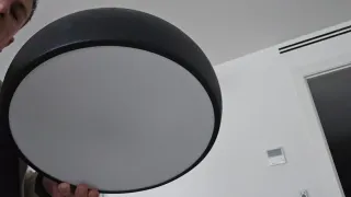 2 Lámparas de techo plafón blanca