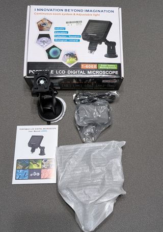 Microscopio Digital LCD Portátil 1-600X