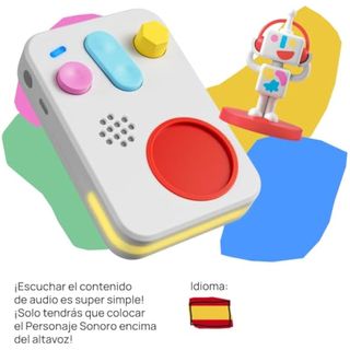 FABA+ Cuentacuentos Interactivo, contenidos de Audio para niños y niñas de 0 a 10 años, Personaje Sonoro, Luz de Noche, Rutina de sueño, Juego Educativo, versión en español