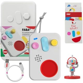 FABA+ Cuentacuentos Interactivo, contenidos de Audio para niños y niñas de 0 a 10 años, Personaje Sonoro, Luz de Noche, Rutina de sueño, Juego Educativo, versión en español