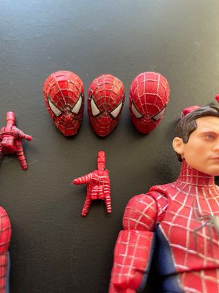 Pack figuras Spiderman modificadas + cabezas extra