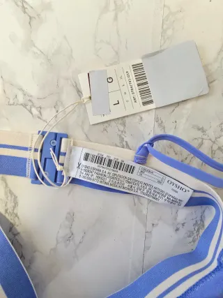 Sujetador bikini Oysho azul talla L