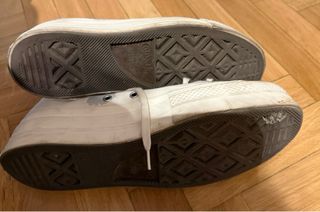 Zapatillas Botines Converse blancos y rosas