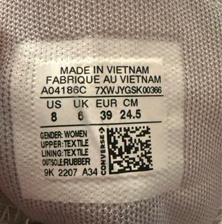 Zapatillas Botines Converse blancos y rosas