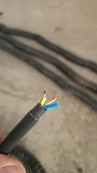 Cables eléctricos en espiral