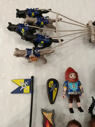 Playmobil Novelmore Carro con Cavalieri e Figure