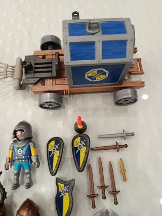 Playmobil Novelmore Carro con Cavalieri e Figure