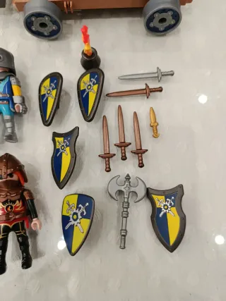 Playmobil Novelmore Carro con Cavalieri e Figure