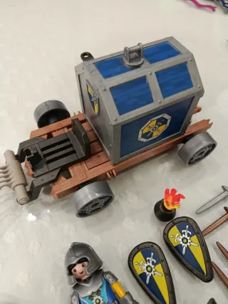 Playmobil Novelmore Carro con Cavalieri e Figure