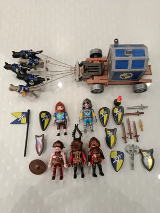 Playmobil Novelmore Carro con Cavalieri e Figure