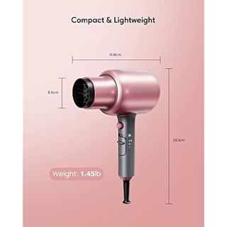 Secador de pelo iónico de 2200 W, potente,NUEVO, CAJA ROTA, con concentrador y difusor, ideal para uso familiar y profesional en salones