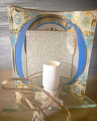 Lampada Gattinoni in vetro trasparente