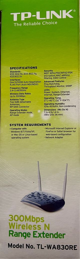 TP-LINK TL-WA830RE Extensor N 300Mbps