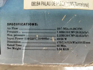 Compresor de aerógrafo