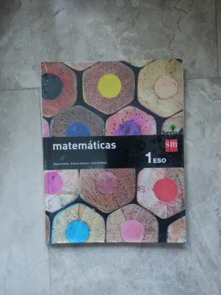 Libro de texto matemáticas,1° ESO. SM
