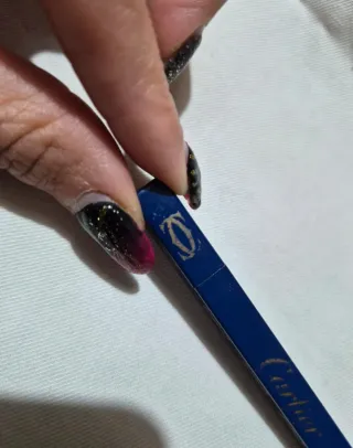 Accendino vintage Cartier blu