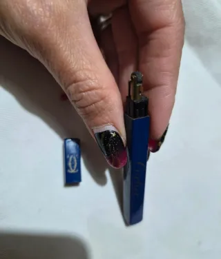 Accendino vintage Cartier blu