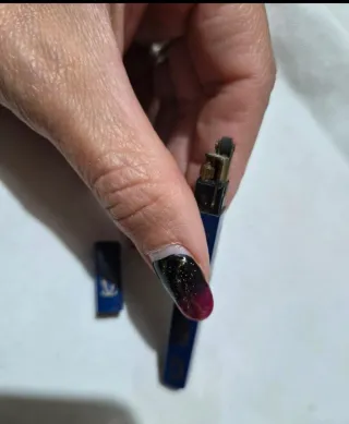 Accendino vintage Cartier blu