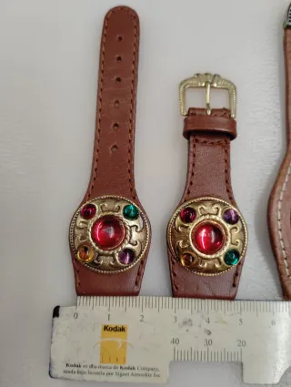 2 Correas de piel tipo comache