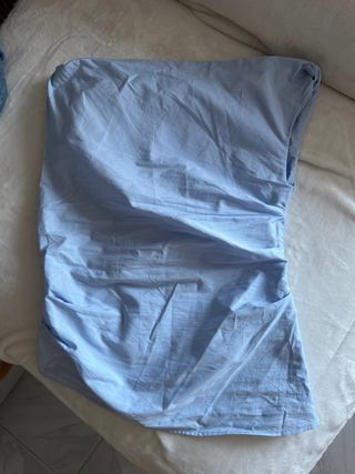 Pull and Bear Camisa Asimétrica Azul