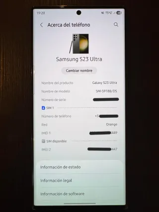 Samsung S23 Ultra 512GB Verde Impecable