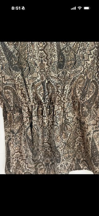 Vestido casual estampado paisley talla única