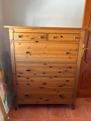 Cómoda 6 cajones madera HEMNES IKEA