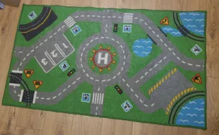 Alfombra infantil de carretera