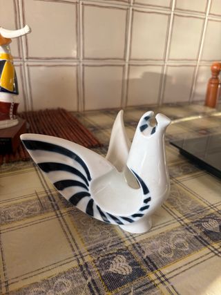 Figura Sargadelos Pájaro Azul y Blanco