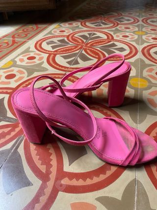 Tacones H&M Rosa Fucsia Talla 39
