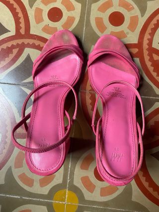 Tacones H&M Rosa Fucsia Talla 39