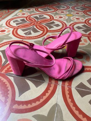 Tacones H&M Rosa Fucsia Talla 39