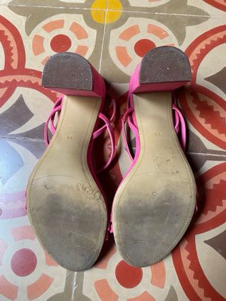 Tacones H&M Rosa Fucsia Talla 39