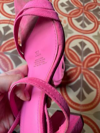 Tacones H&M Rosa Fucsia Talla 39