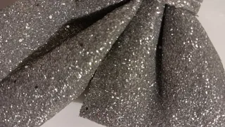 Fiocco Glitter Argento