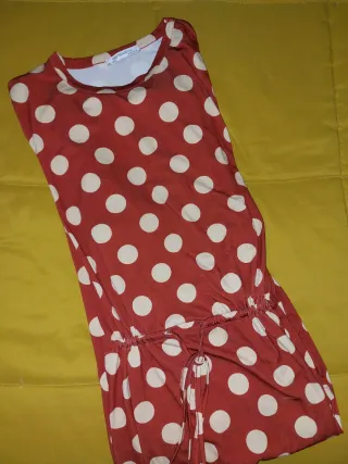 Vestito Zara pois marrone e begie