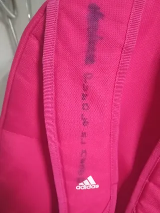 Mochila Adidas Rosa con 3 Rayas