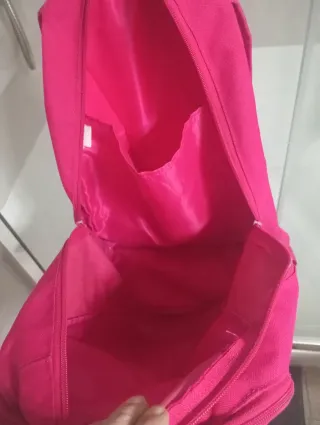 Mochila Adidas Rosa con 3 Rayas