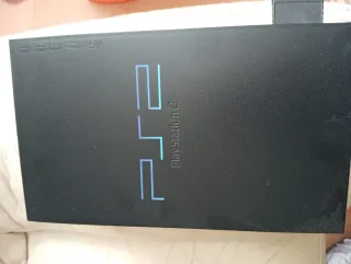 2 Mandos Dualshock PS2 Sony Negros + Consola