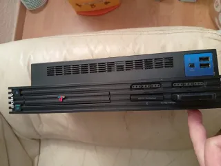 2 Mandos Dualshock PS2 Sony Negros + Consola