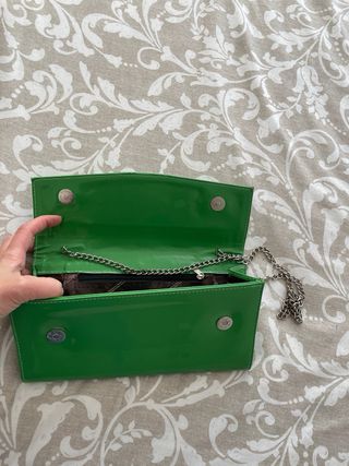 Clutch verde brillante