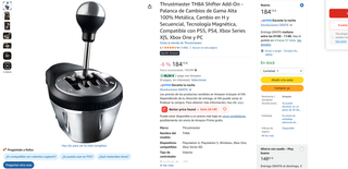 Palanca Thrustmaster TH8A + pomo Sparco