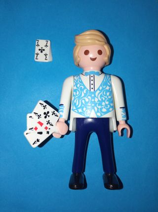 Playmobil figura mago con cartas playmoonuba