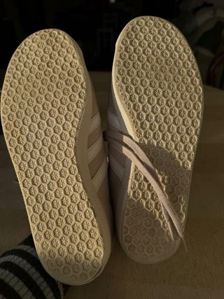 Zapatillas Adidas Gazelle Beige/Rosa Talla 37.5