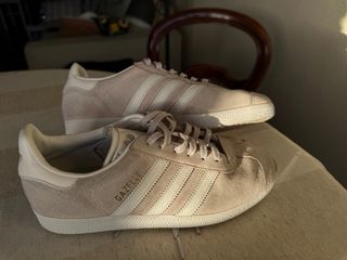 Zapatillas Adidas Gazelle Beige/Rosa Talla 37.5