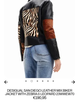 Chaqueta Desigual Biker Zebra y Leopardo