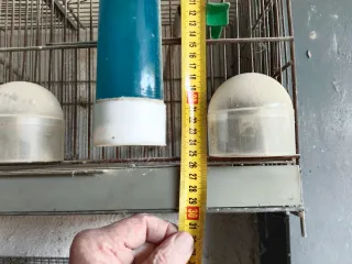 Gabbia per uccelli argentata