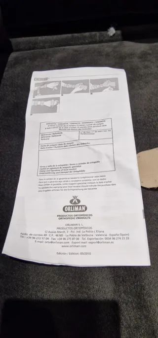 Férula mano izquierda