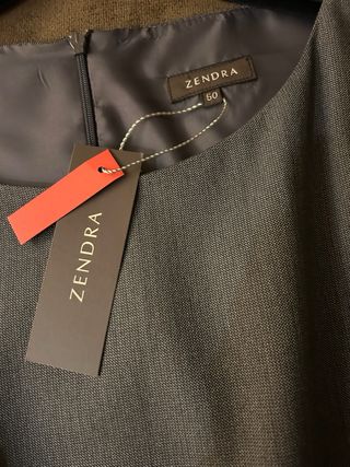 Conjunto Chaqueta y Vestido NUEVO  T50 Gris Zendra
