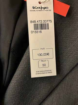 Conjunto Chaqueta y Vestido NUEVO  T50 Gris Zendra